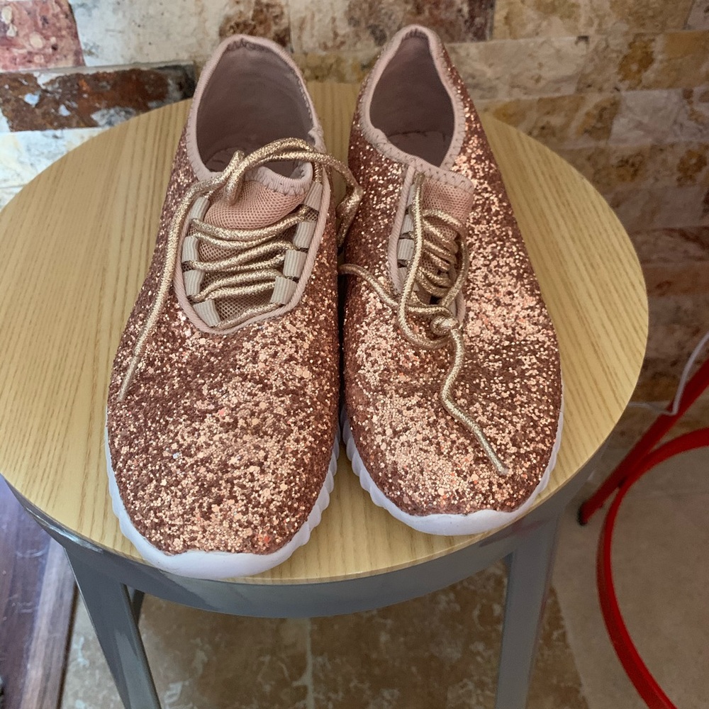 Rose gold sparkle runners